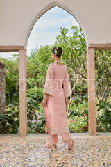 SAHIRA - Blush Pink Chanderi Suit Set