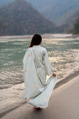 AFREEN - Grey Cotton Suit Set