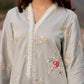 AFREEN - Grey Cotton Suit Set