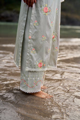 AFREEN - Grey Cotton Suit Set