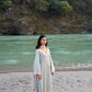 SHABH - Grey Cotton Suit Set