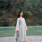 SHABH - Grey Cotton Suit Set