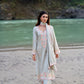 SHABH - Grey Cotton Suit Set