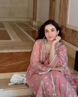 Aditi Budhathoki in Sitara - Pink Organza Anarkali Set.