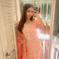 Malvika Raaj in Fiza - Pink A-line Straight Suit Set.