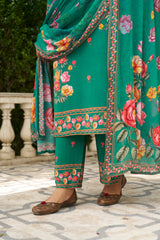 PANKHURI - Green Suit Set