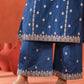 Gulzaar - Blue Chanderi Embroidered Suit Set