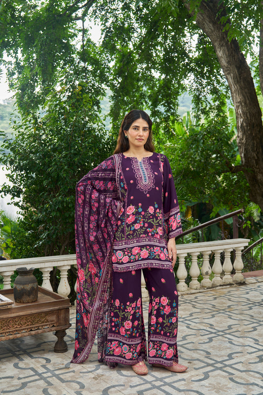 INDIRA - Wine Suit Set
