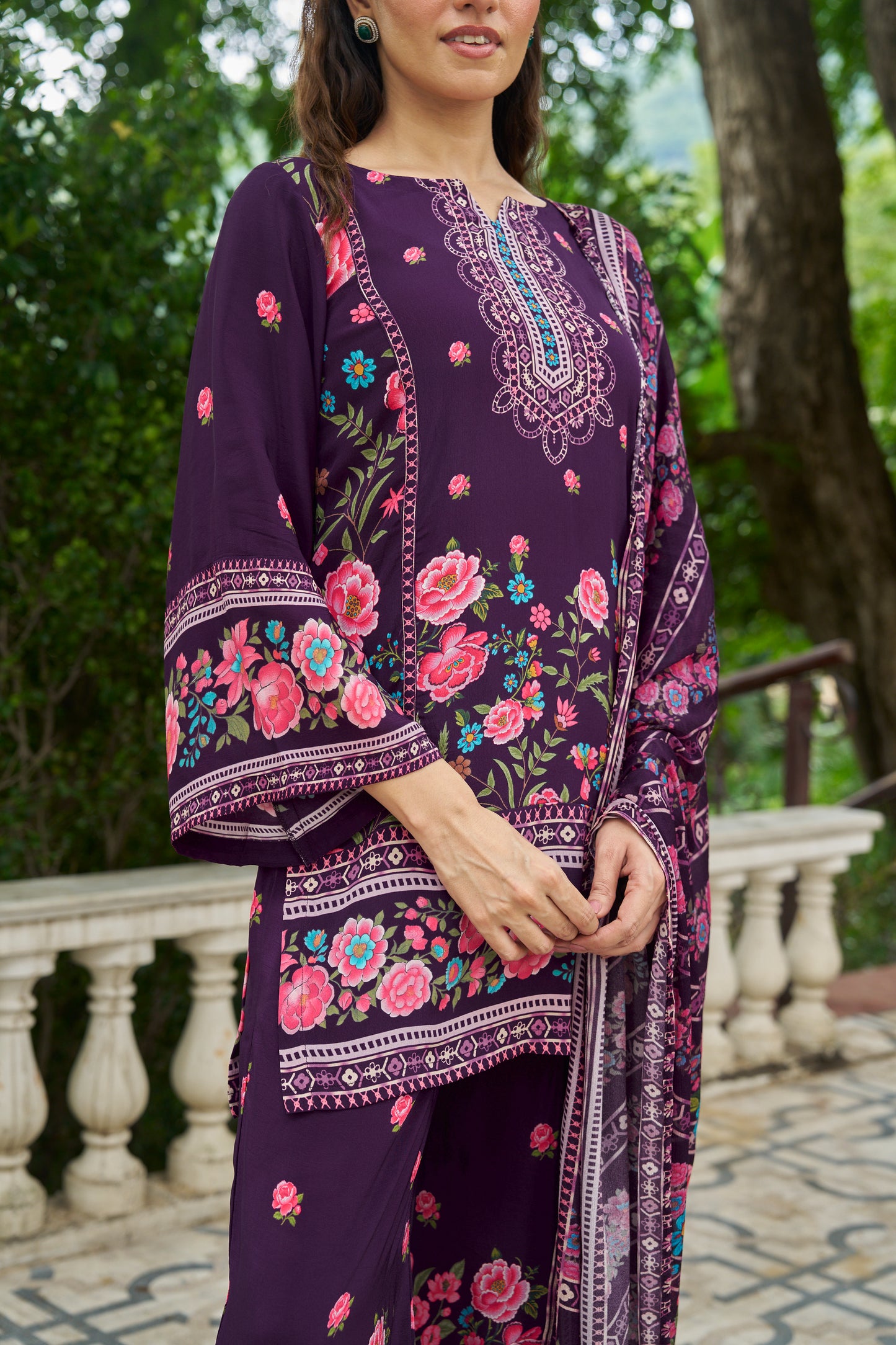 INDIRA - Wine Suit Set