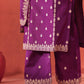 Shreya Lakhani in Khushnir - Wine Chanderi Embroidered Suit Set