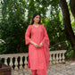 KUMKUM - Pink Chanderi Suit Set