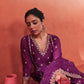 Shreya Lakhani in Khushnir - Wine Chanderi Embroidered Suit Set