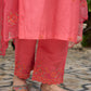 KUMKUM - Pink Chanderi Suit Set
