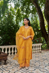 ZARD - Yellow Chanderi Suit Set