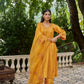 ZARD - Yellow Chanderi Suit Set