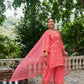 SURKH - Pink Chanderi Suit Set