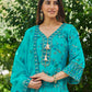 FEROZI - Blue Chanderi Suit Set