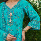 FEROZI - Blue Chanderi Suit Set