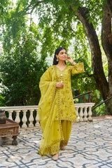 NARMA - Green Chanderi Suit Set