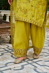 NARMA - Green Chanderi Suit Set