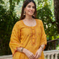 BASANTI - Yellow Chanderi Suit Set