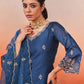 Firoz - Blue Chanderi Embroidered Suit Set