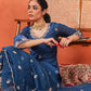 Firoz - Blue Chanderi Embroidered Suit Set