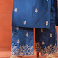 Shreyashi Verma in Firoz - Blue Chanderi Embroidered Suit Set