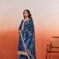 Jasnoor Anand in  Gul- Blue Embroidered Chanderi Suit Set