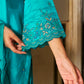 TURKI - Blue Chanderi Suit Set