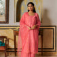 SINDORI - Pink Chanderi Suit Set