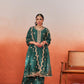 Rubal Wadhwa in Taazgi - Green Embroidered Chanderi Suit Set