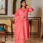 SINDORI - Pink Chanderi Suit Set