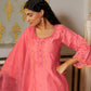 SINDORI - Pink Chanderi Suit Set
