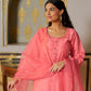 SINDORI - Pink Chanderi Suit Set
