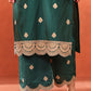 Rubal Wadhwa in Taazgi - Green Embroidered Chanderi Suit Set