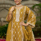 DIA - Yellow Organza A-line Suit Set