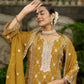 DIA - Yellow Organza A-line Suit Set