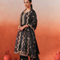 Rangraas - Black embroidered Chanderi silk suit set