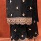 Deviya Singh in Rangraas - Black embroidered chanderi silk suit set