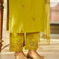 CHAKOR - Green Chanderi Suit Set