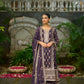 IRA - Purple Organza A-line Suit Set