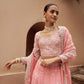 Heera - Pink Organza Lehenga Set.