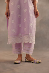 Gul - Lavender Embroidered Suit Set.