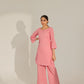 Pink Chikankari Summer Co-ord Set.