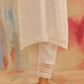Aseem Ivory White Embroidered Straight Suit Set