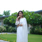 Yashika Khatri in Aseem Ivory White Embroidered Straight Suit Set