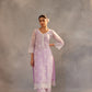 Gul - Lavender Embroidered Suit Set.