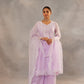 Shivani Pancholi in Kesar - Lavender Embroidered Suit Set.