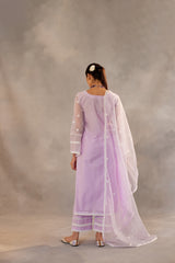 Kalgi - Lavender Embroidered Suit Set.